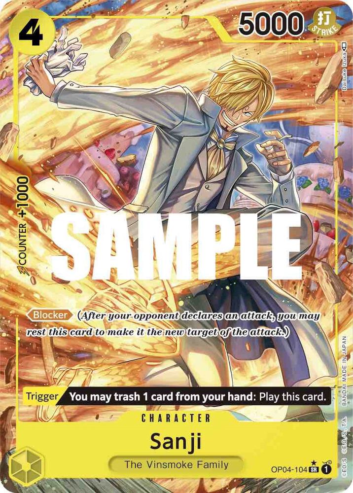 Sanji (Alternate Art) OP04-104 SR