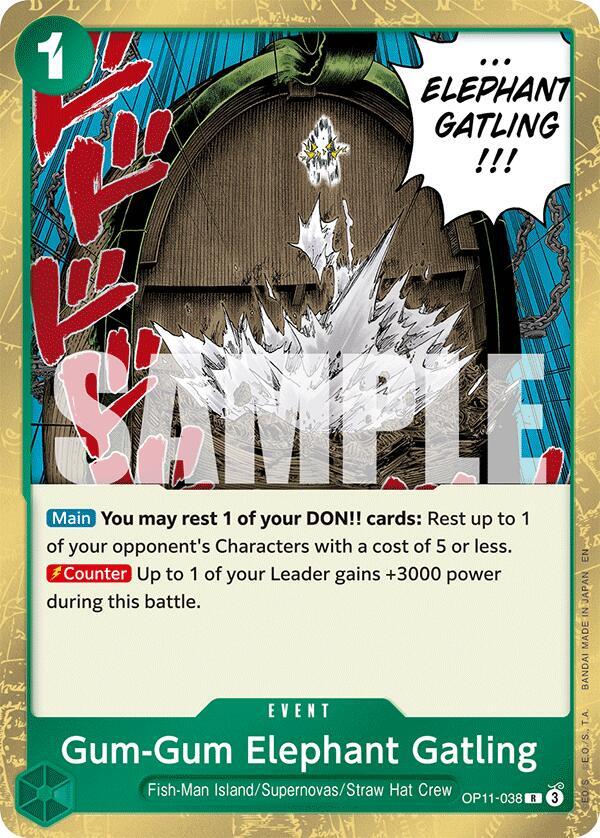 Gum-Gum Elephant Gatling OP11-038 R