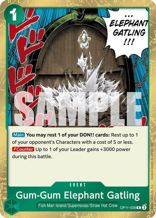 Gum-Gum Elephant Gatling OP11-038 R