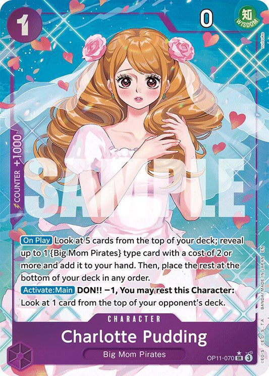Charlotte Pudding (Alternate Art) OP11-070 SR