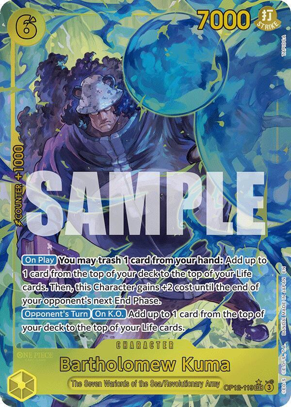 Bartholomew Kuma (Alternate Art) OP12-119 SEC