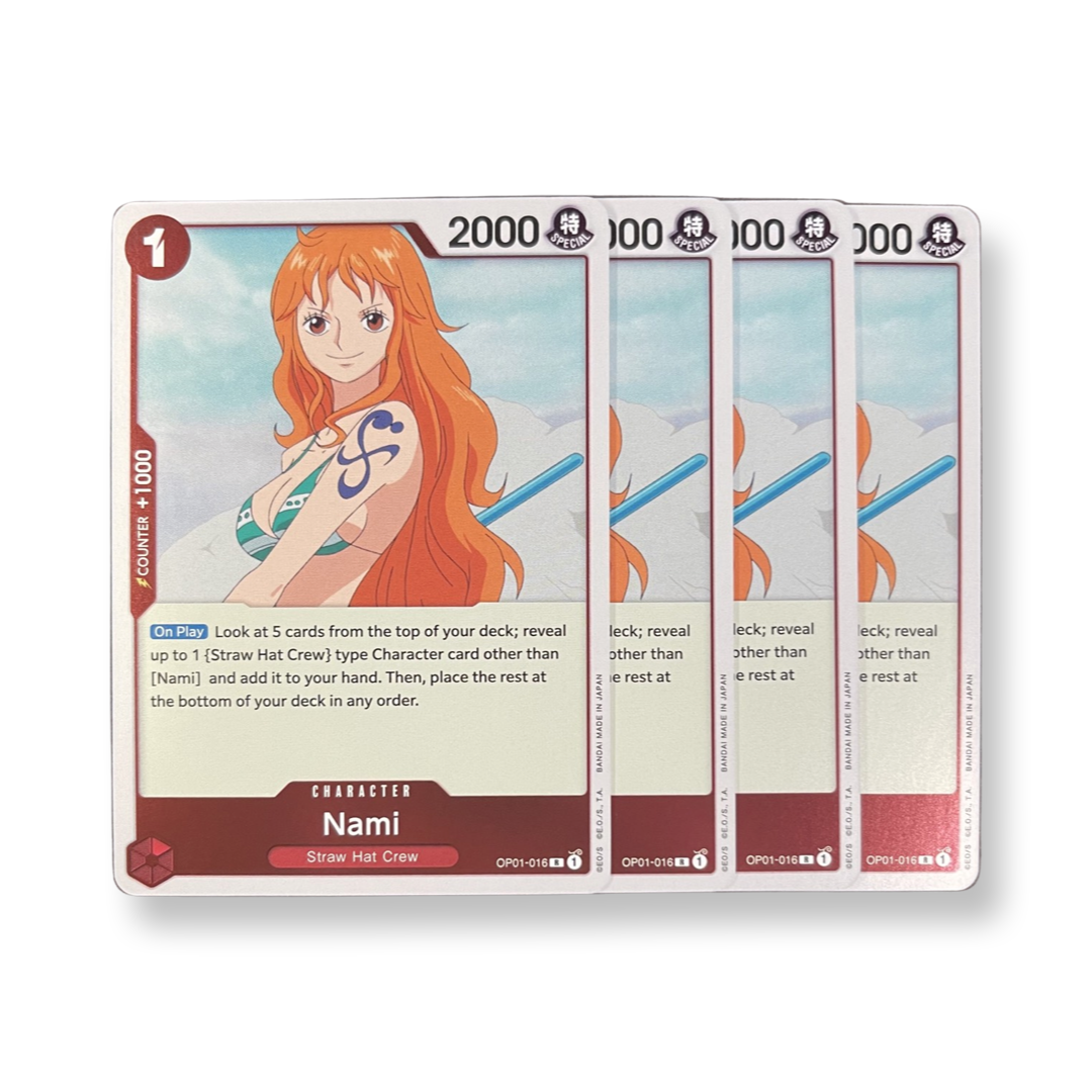 Nami OP01-016 R (x4) Playset (Erata Text)