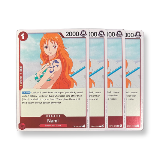 Nami OP01-016 R (x4) Playset (Erata Text)