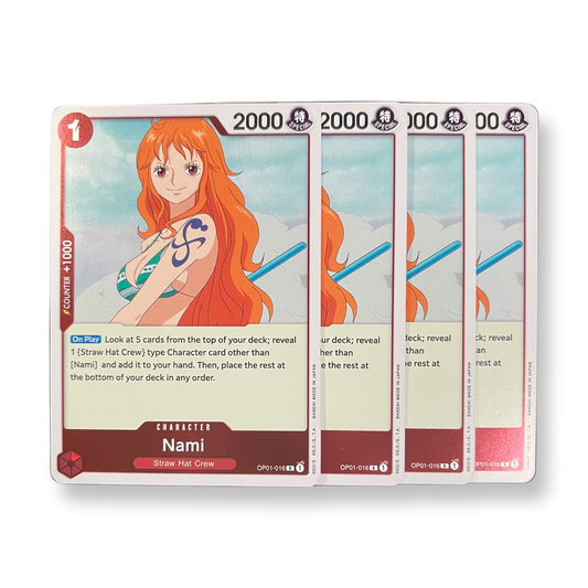 Nami OP01-016 R (x4) Playset (Pre-Erata Text)