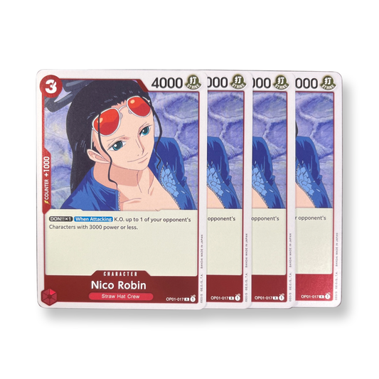 Nico Robin OP01-017 R (x4) Playset (Erata Text)