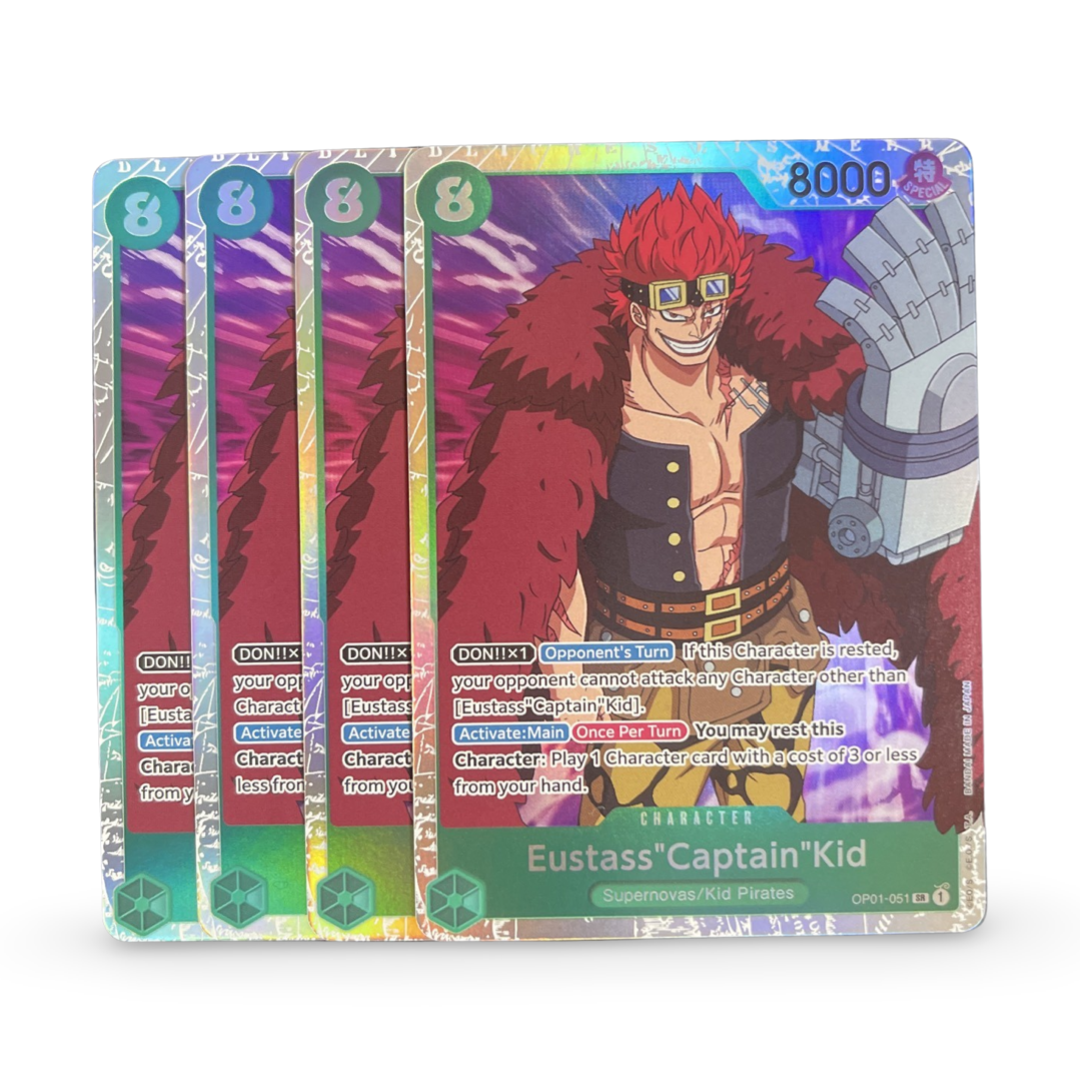 Eustass"Captain"Kid OP01-051 SR (x4) Playset