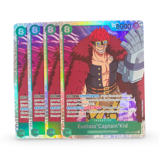 Eustass"Captain"Kid OP01-051 SR (x4) Playset