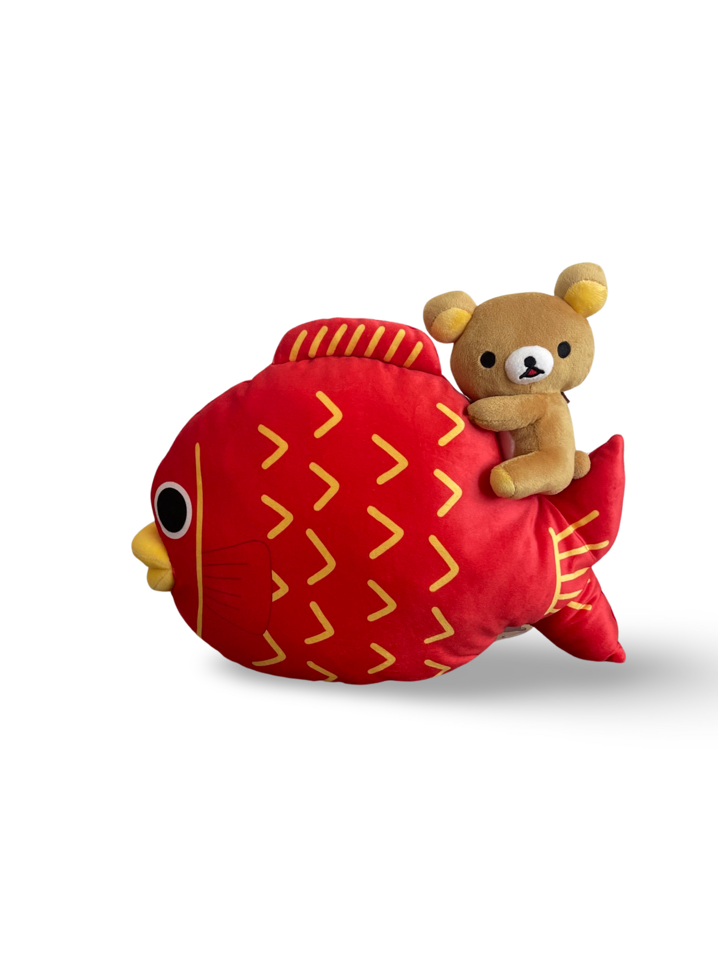 Rilakkuma Medetai Mocchi Mocchi Fish Cushion Plush