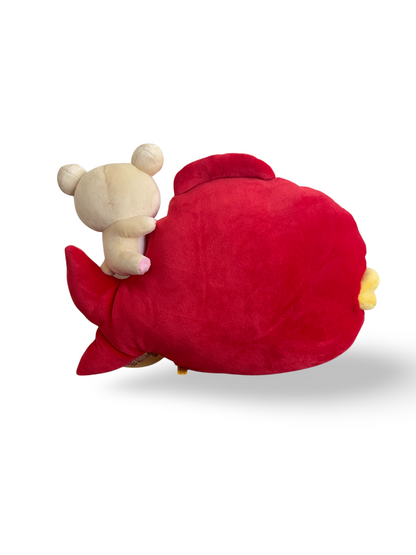 Rilakkuma Korilakkuma Medetai Mocchi Mocchi Fish Cushion Plush