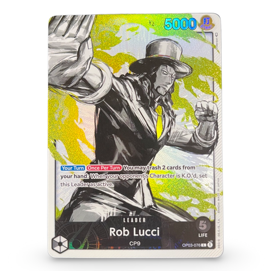 Rob Lucci OP03-076 Leader ALT (Single)