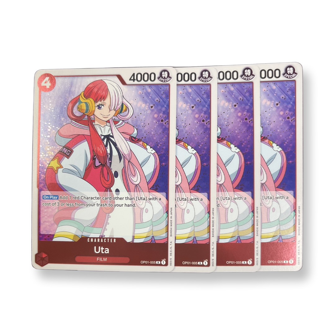 Uta OP01-005 R (x4) Playset (Pre-Erata Text)